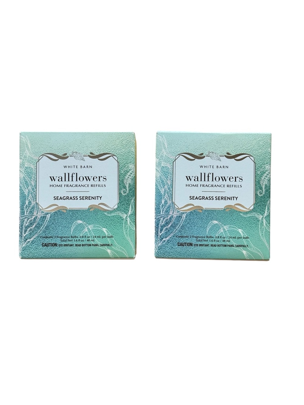 Bath & Body Works Seagrass Serenity (Waterlily) Wallflower Refill Bulbs x4